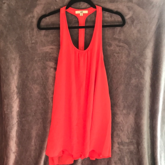 RACER LOW BACK . CORAL DRESS - Picture 1 of 2